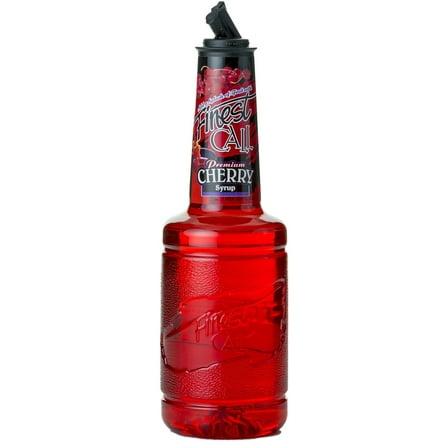 Finest Call Premium Cherry Syrup Drink Mix, 1 Liter Bottle (33.8 Fl Oz), Individually Boxed