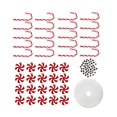 thumbnail image 3 of Adornos colgantes de Navidad Candy Cane Crutch Colgantes Crafts Topper 25M Cordones Charm Christmas Tree Decoraciones para la decoración del 35mm Yotijar Colgantes colgantes, 3 of 10