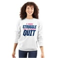 thumbnail image 3 of This Aint My First Cardio Workout Pun Unisex Plus Fleece Graphic Sweatshirt Brisco Brands 4X, 3 of 5