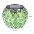 thumbnail image 4 of Lámpara de jardín impermeable al aire libre con luz de bola colgante hueca LED solar (verde) Ehuebsd Para estrenar, 4 of 9