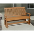 thumbnail image 2 of Jack Post 5' Gliding Bench in Teak Look, 2 of 3