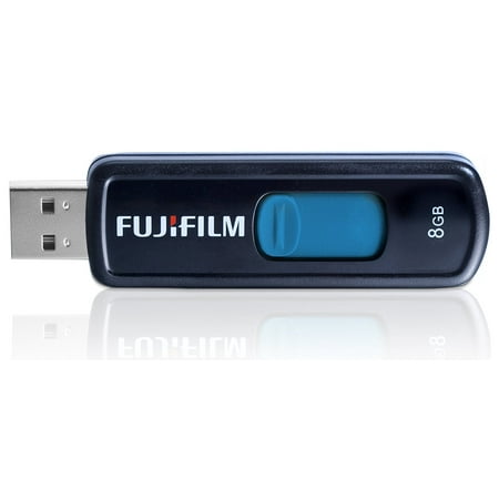 Fujifilm 8GB USB 2.0 Capless Slider (Best Capless Usb Flash Drive)