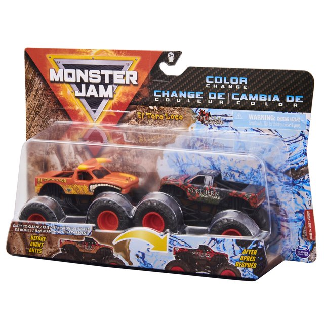 Set 2 Autos Moster Jam Toro Loco y Northern Nightmare