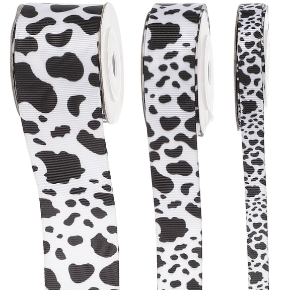 Cow Webbing Heat Transfer Printing DIY Ribbon Decor Gift Wrapping Handicraft Ribbons Packing Decorative Polyester