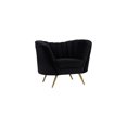thumbnail image 5 of Homestock Vintage Vogue Black Velvet Chair, 5 of 10