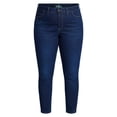 thumbnail image 5 of Terra & Sky Women's Plus Signature Denim Skinny Jeans with Control Panel, Sizes 16W-26W, 5 of 5