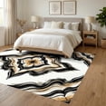 thumbnail image 3 of ODIKA 6'x9' Ultra-Soft Area Rug, Watercolor Smudged Motifs Brushstroke Interlocking Abstract Boho Refined None Washable, Bare feet friendly, Silk-Touch for Guest Room, Bedroom, 3 of 7