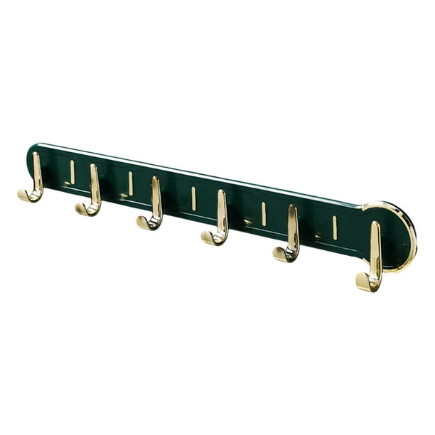 Heavy Duty Key Holder with 6 Hooks Home Decoration Key Rack Wall Mount Coat  Hook Green
