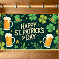 thumbnail image 7 of St Patricks Day Lucky Shamrock Clover Decoration Backdrop Display Banner for Irish Festival Party Supplies Photography Props Decor, 7 of 7