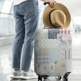 thumbnail image 2 of Pioneer Flower Floral Print Pattern Luggage Cover Fashion Suitcase Cover Baggage Covers Fit 25-28 Inch Luggage (Go Travel), 2 of 5