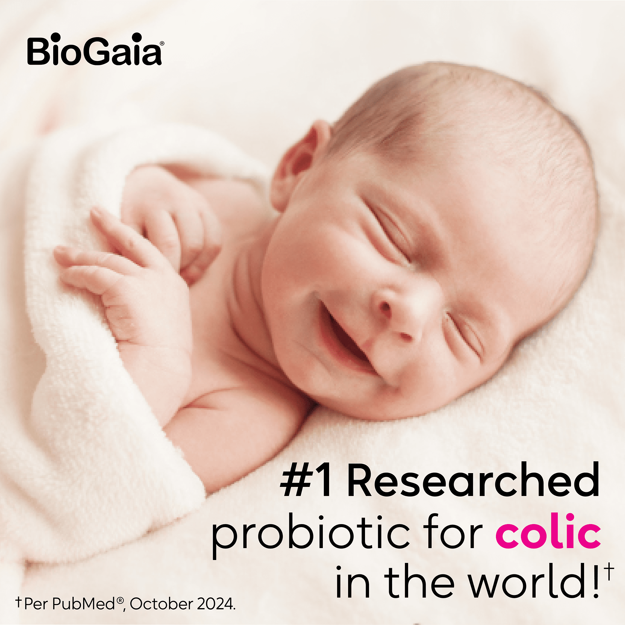 BioGaia Baby Probiotic Drops + Vit D | Ease Crying, Colic & Support Immune Health | 50-Day Supply