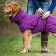 thumbnail image 3 of Warm Winter Fleece Dog Turtleneck Coat, Cozy Adjustable Pet Jacket Vest for Indoor Outdoor Use, Outfit for Large XL to XXXXXL Dogs, 3 of 4