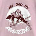 thumbnail image 2 of Girl's Marvel My Dad is Amazing Cartoon Spider-Man Graphic Tee Light Pink X Large, 2 of 4