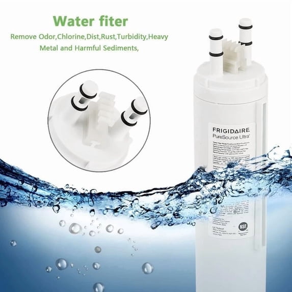 2-Pack ULTRAWF PureSource Ultra Water Filter, Replacement Cartridge for Frigidaire Refrigerators,White