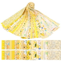 40Pcs Jelly Roll Fabric Strip Set Cotton Floral Print Pre Cut Quilting Strip Quilting and Sewing Patchwork Roll for DIY Crafts