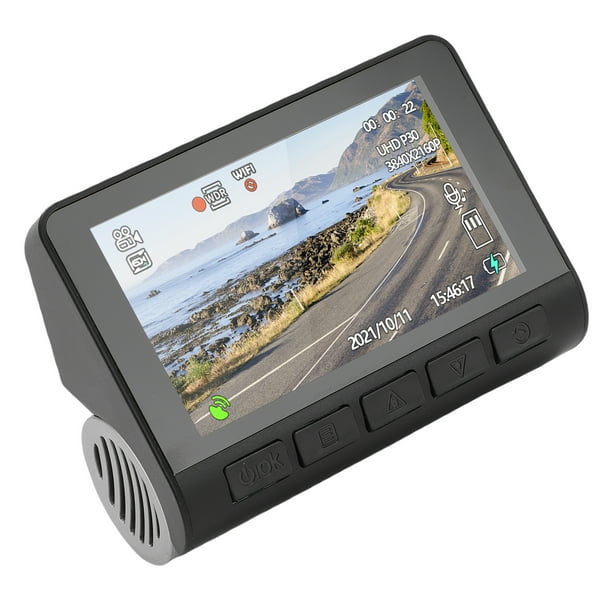 Dash Cam, Grabadora De Tablero Gran Angular De 170 4K 1080P QHD 5GHz WiFi F1.8 Apertura Para Estacionamiento
