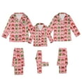 thumbnail image 3 of Christmas Family Matching Pajamas Silk Button Down Pj's Set Sleepwear Nightwear (Kid's), 3 of 5