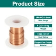 thumbnail image 2 of 14 AWG Magnet Wire, 14 Gauge Enameled Copper Wires 4 oz Magnetic Coil Wire for Transformer Motor Electric, 155C(311F), Copper Color, 2 of 5