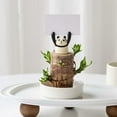 thumbnail image 1 of Adornos de madera para el salpicadero de coche Panda - Set de decoración de animales adorables para escritorio de oficina en casa, 1 of 4