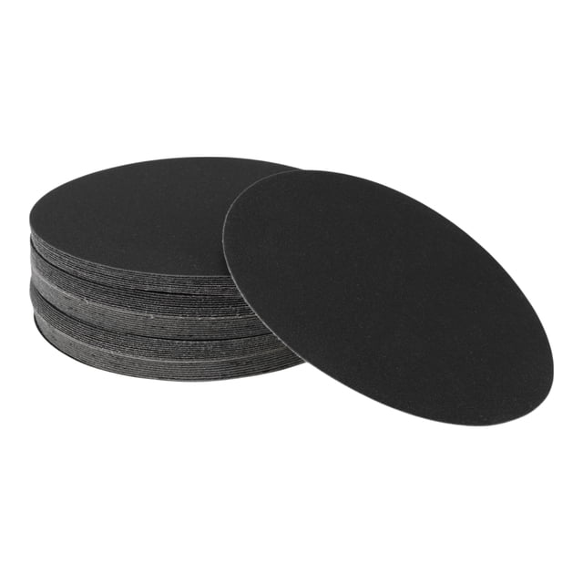 Hojas de lijado de gancho y lazo Unique Bargains 180x180mm negras de grano 220 para un lijado y pulido eficiente en la fabricación y reparación de automóviles y trabajos en madera