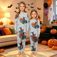 thumbnail image 4 of Matching Family Halloween Pajamas Set - 2026 Cute Ghost & Pumpkin Print Two-Piece Sleepwear Pjs - Family Matching Pajamas Soft Holiday Loungewear Halloween Matching Pajamas for Family, 4 of 6