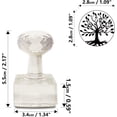 thumbnail image 2 of CRASPIRE Handmade Soap Stamp Tree of Life Acrylic Soap Stamp with Handle 5.5" Soap Embossing Stamp for Cookie Clay Pottery Stamp Biscuits Gummier DIY Arts Crafts Making, 2 of 6