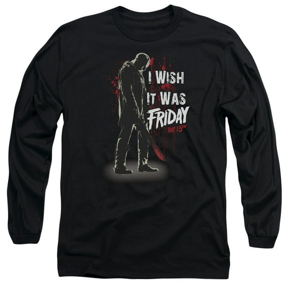 Friday The 13Th - I Wish It Was Friday - Long Sleeve Shirt - Large