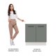 thumbnail image 5 of Madesa Gabinete Bajo de Cocina con Encimera 80cm Agata - Blanco/Gris, 5 of 10