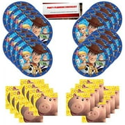 Toy Story Part 4 Birthday Party Supplies Bundle Pack for 16 Guests (Plus Party Planning Checklist by Mikes Super Store)