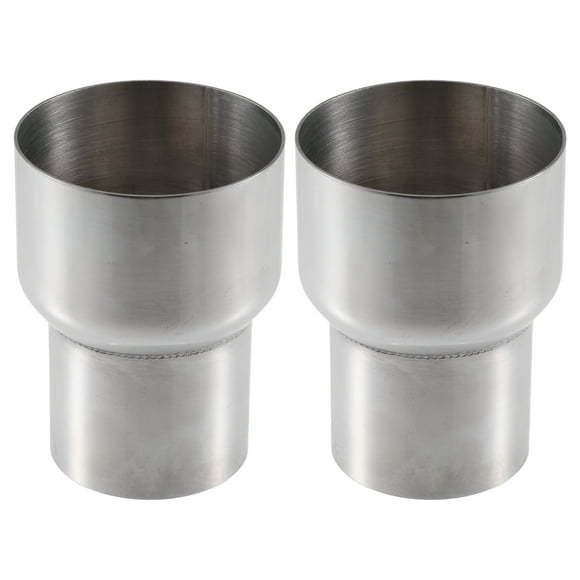 Unique Bargains Car Exhaust Pipe Adapter Reducer Connector 2.25' ID to 3' OD Exhaust Expander Universal (Set of 2)