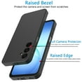 thumbnail image 3 of For Samsung Galaxy A17 5G Case Silicone Cover, Shockproof Rugged Phone Case for Galaxy A17 5G Tekcoo Soft Gel Rubber Slim Protective Cute Cover with Anti-Scratch Microfiber Lining - Black, 3 of 9