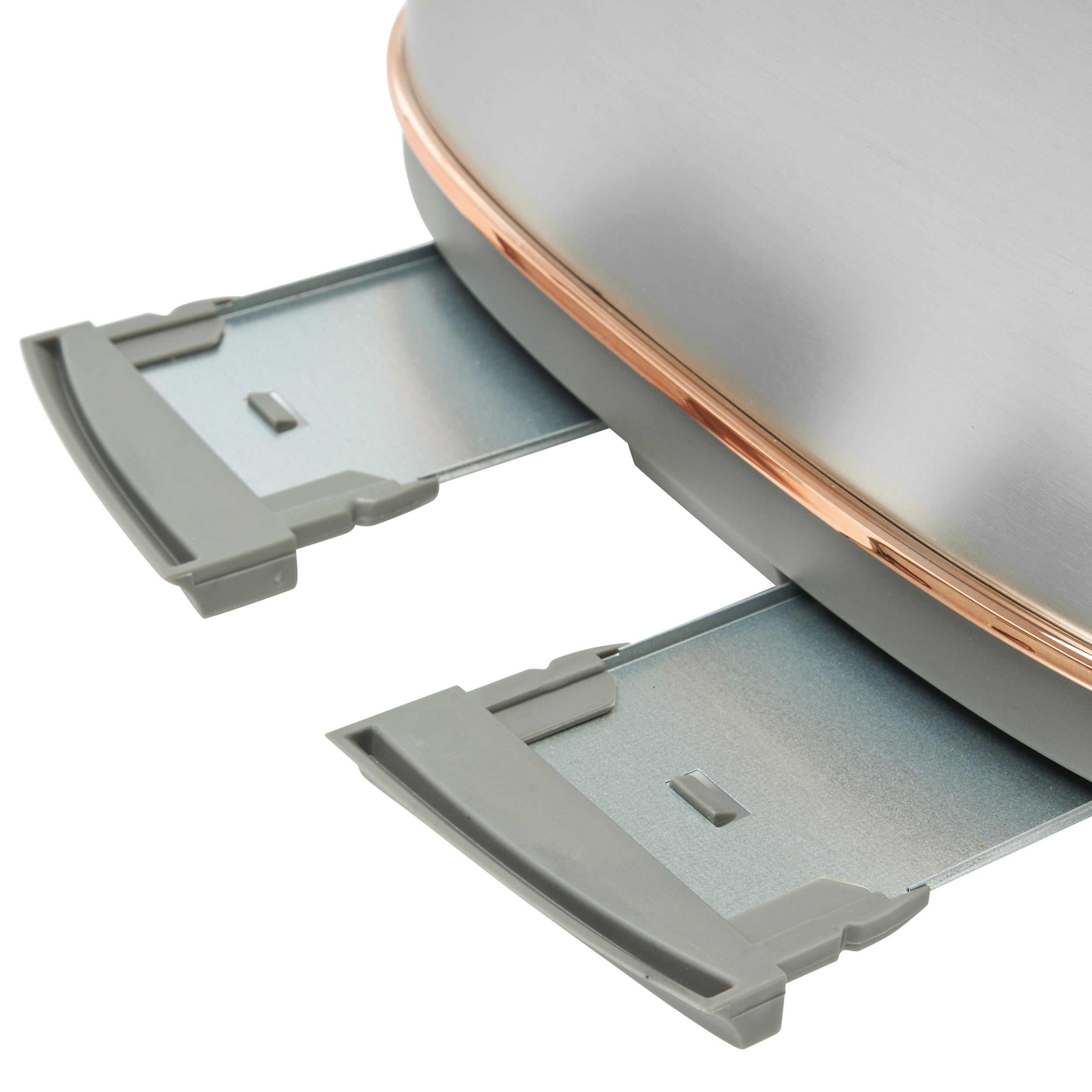 Haden Heritage 4-Slice Wide Slot Toaster, Steel / Copper - 75104
