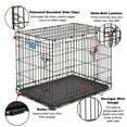 thumbnail image 3 of MidWest Homes for Pets Medium Dog Crate Newly Enhanced LifeStages 30' Double Door Folding Metal Dog Crate with Divider Panel, Floor Protecting Feet & Dog Pan, 1630DD, 30.6L x 19.3W x 21.4H Inches, 3 of 5
