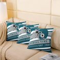 thumbnail image 4 of Football Decorative Pillow Cover 16x16 Inch,Green Grey Pillow Cover for Kids Boys Girls,American Football Game Throw Pillow Cover,Geometry Cushion Cover for Teens Bedroom, 4 of 6