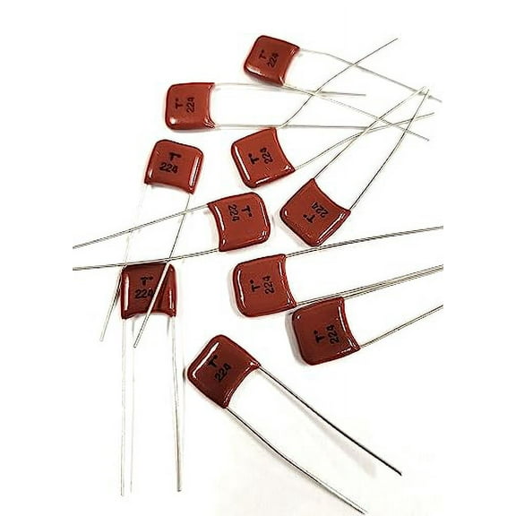 Film Capacitor .22MFD .22UF 50V (10PCS) Radial PC Mount .8MM X .24MM X .77MM