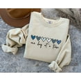 thumbnail image 4 of One Day at a Time Sweatshirt – Encouragement Gift for Recovery & Self-Care – Hearts Graphic Unisex Pullover, 4 of 6