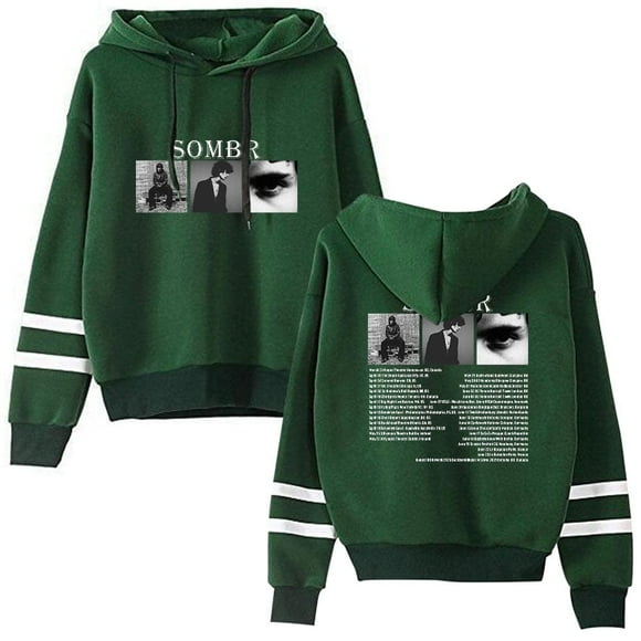 Sombr Merch Live 2025 Tour Poche Gratuite Manches à double Barre Vêtements de Sport à la Mode pour Hommes et Femmes