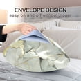 thumbnail image 4 of Yayeee Pillowcase Standard Size Set of 2 Satin Wrinkle Resistant Envelope Pillow Case, Gray Marble Pattern, 4 of 8