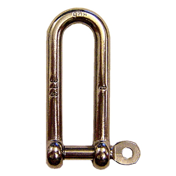 3/16" Captive Pin Long D Shackle Stainless Steel - Import
