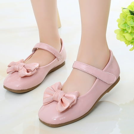 

Baby girl shoes Children Bowknot Princess Leather Shoes Soft Soles Casual Baby Girls Shoes CHMORA