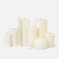 thumbnail image 3 of Linen Chest Sand LED Pillar Candle - 3" x 6", 3 of 3