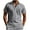 Gray, variant on Men's Christian Cross Print Polo Shirts Casual Button V-Neck Short Sleeve Golf Shirt Quick-Dry Summer Beach Tops