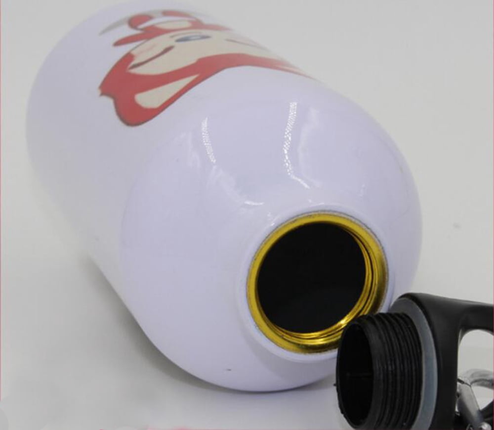 Techtongda 20 pcs 500ml Blank Aluminium Water Bottle Heat Transfer Sports Bottle White