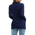 thumbnail image 4 of Ozmmyan Womens Plus Size Cardigan Sweaters Casual Long Sleeve Solid Ladies Pocket Tops Coat Sweater Coat, 4 of 6