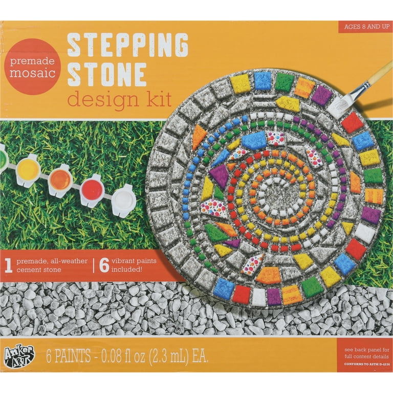 ESTVIIG Stepping Stones for Kids Craft Kit Paint Your Own, DIY Kids Craft  Kit for Kids Ages 4-8, Fun Plaster Painting Art Toys for Birthday Gifts