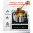 thumbnail image 4 of VEVOR Portable Commercial Induction Cooktop 3500W Countertop Burner 11 Temp Levels, 4 of 9