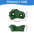 thumbnail image 2 of Rock Climbing Holds, 10 Pcs Small Climbing Rock Wall Grips with Double Hole for Playground Accessory, Green-B, 2 of 7