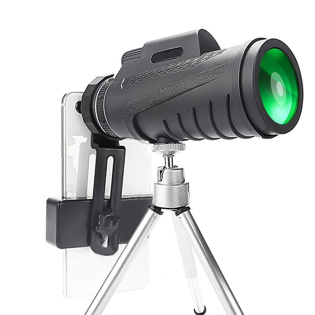 40x60 Monocular Telescope, High Power BAK4 Lens for Bird Watching Hunting, 52mm Objective Lens, Waterproof IPX65, Night Vision, Compact Travel Scope with Tripod Phone Adapter