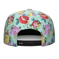 thumbnail image 4 of Tropical Flower & Leaves Snapback Hat, Adjustable Baseball Cap, Bright Summer Floral Print, Unisex Casual, 4 of 8