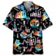 thumbnail image 2 of Camisa con estampado de ajedrez vintage para hombre, camisas hawaianas de manga corta con solapa suelta y estampado 3D, blusas de botones de calle de verano Y2k para mujer, 2 of 5